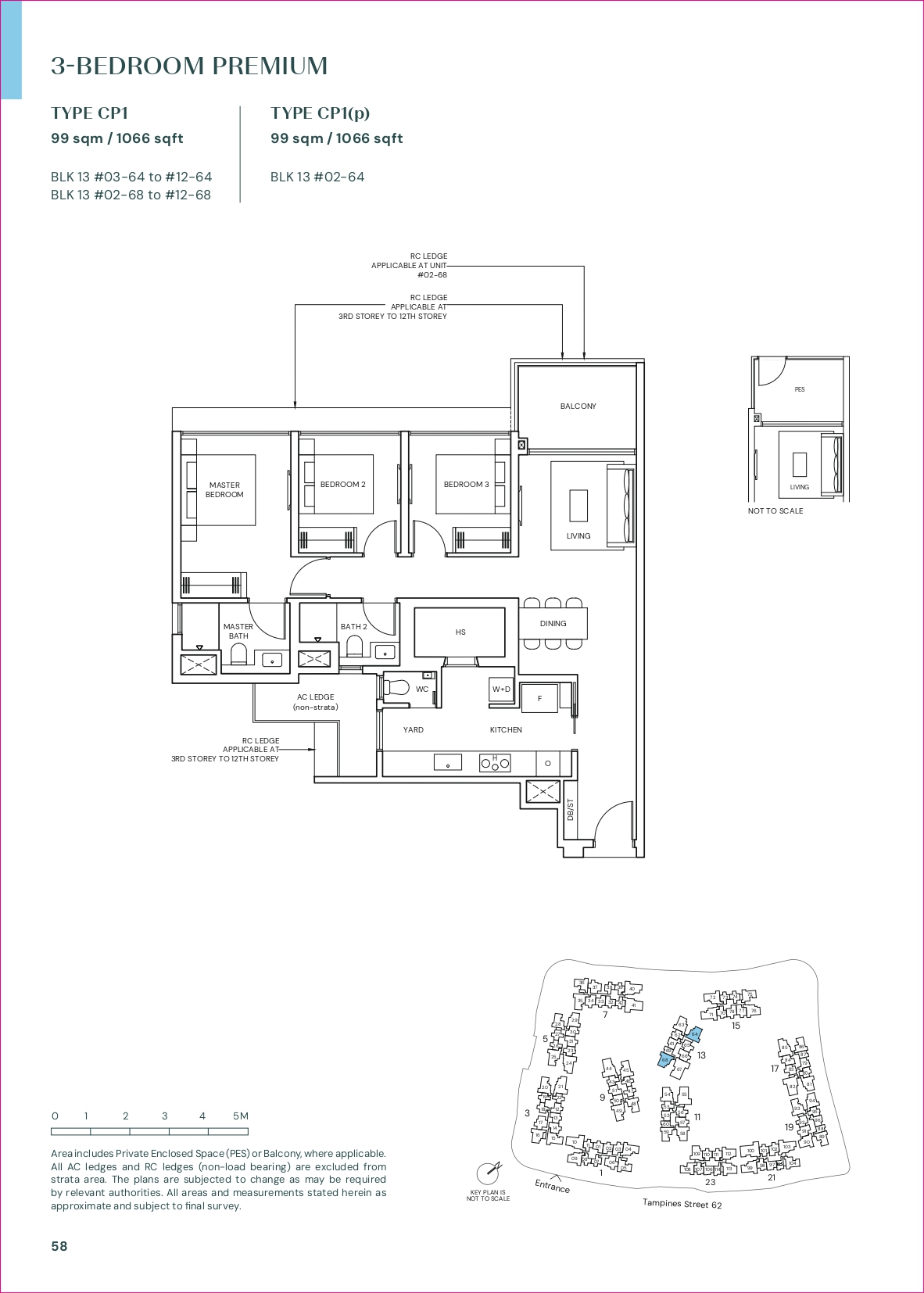 Parktown Residence 3 Bedroom Premium Floor Plan